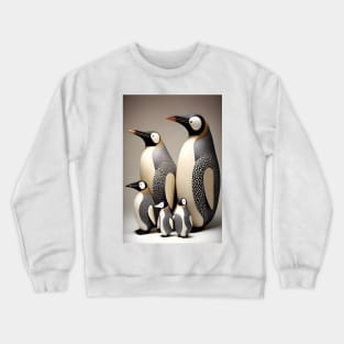 Happy Penguin Family - Inuit art Crewneck Sweatshirt